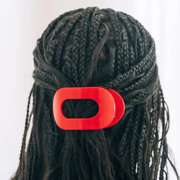 Teleties Flat Round Clip medium Red Carpet Ready