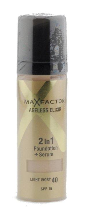 Max Factor Ageless Elixir 2 in 1 Foundation + Serum 40 Light Ivory