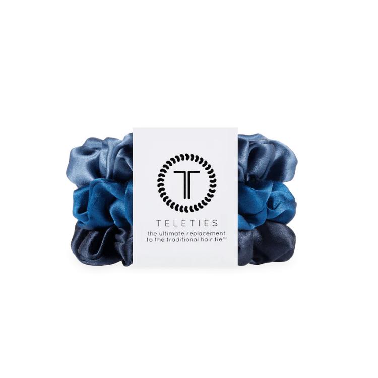 Teleties Silk Scrunchie groß  Midnight Rain