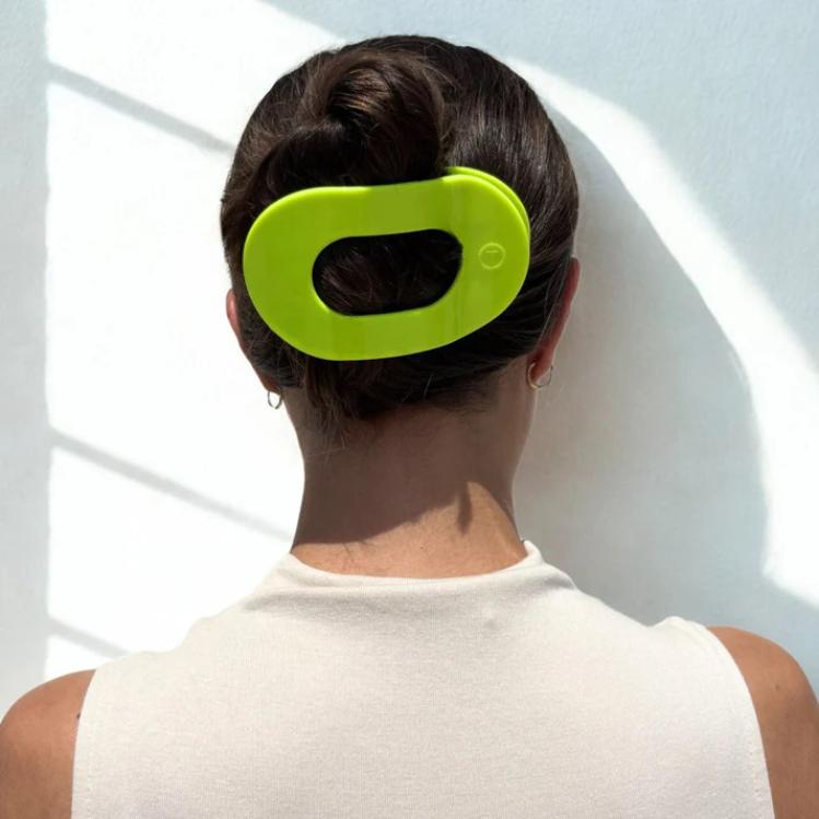 Teleties Flat Round Clip groß Summer Brights