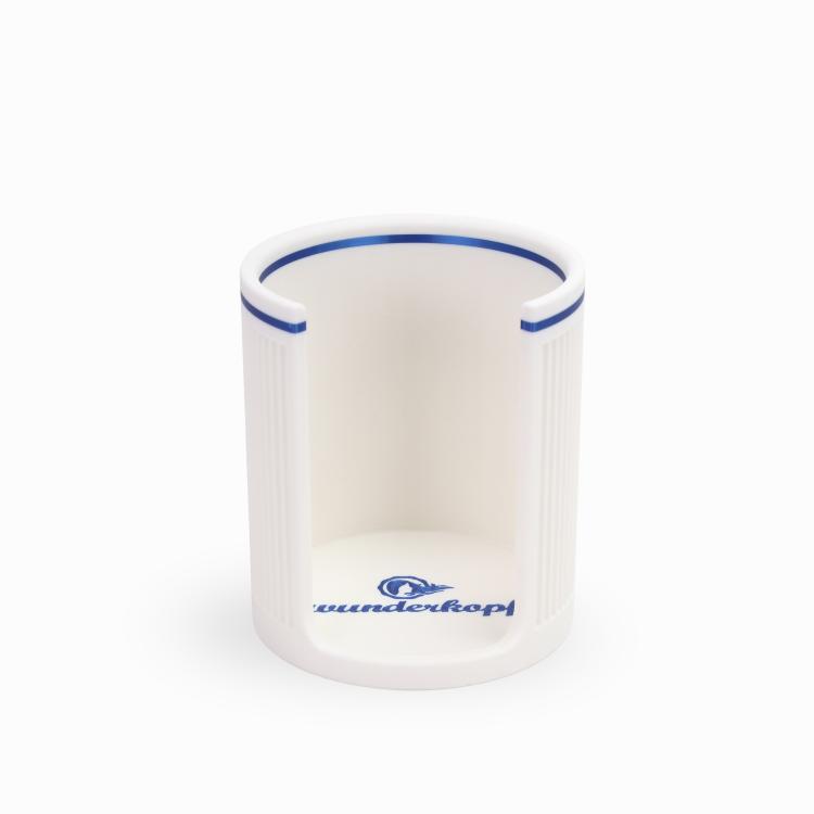 Wunderkopf Haargummi Organizer weiß Rand blau