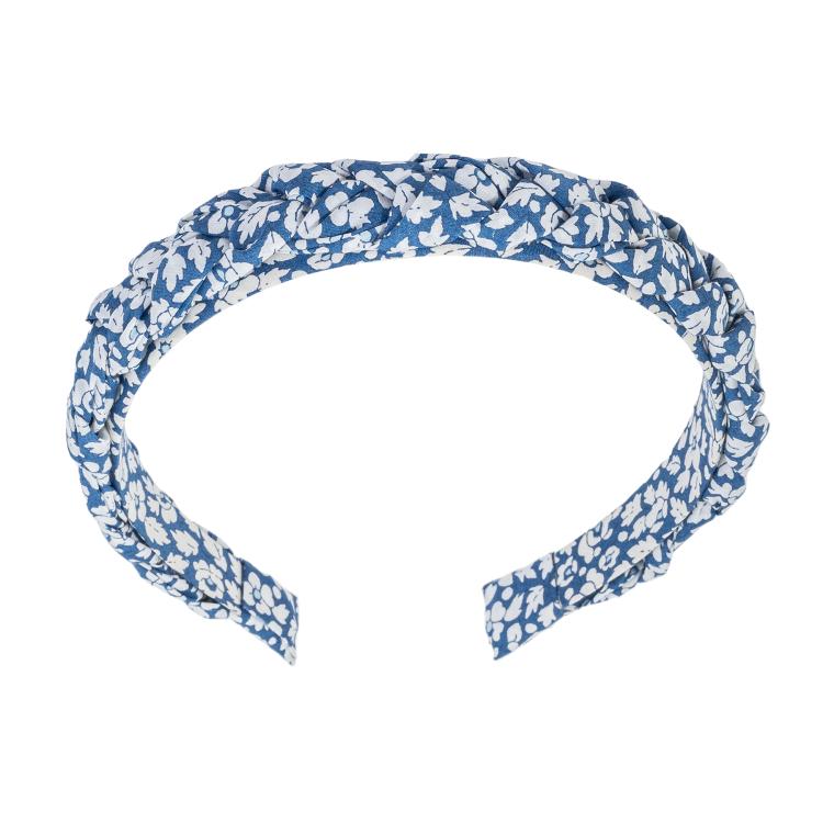 Bon Dep Hairband braided mw Liberty Feather Blue