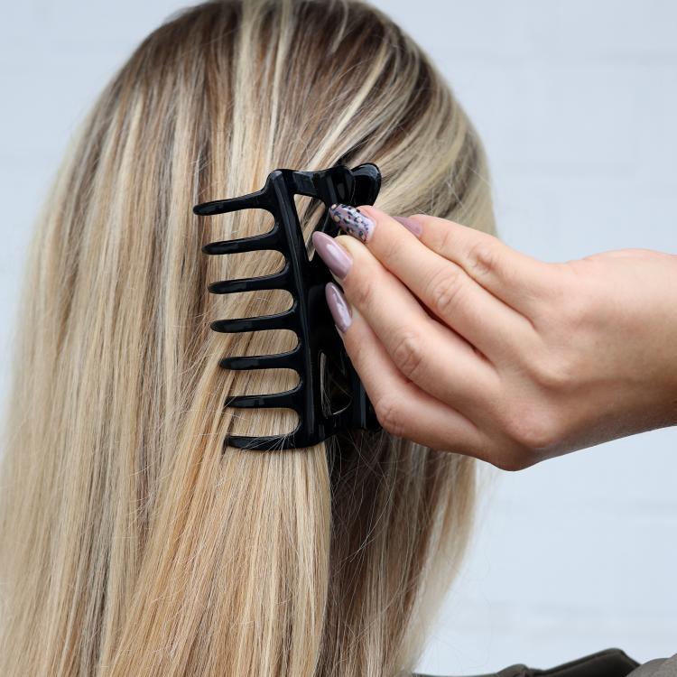 Helly Hair Haarklammer Paula 8 cm schwarz