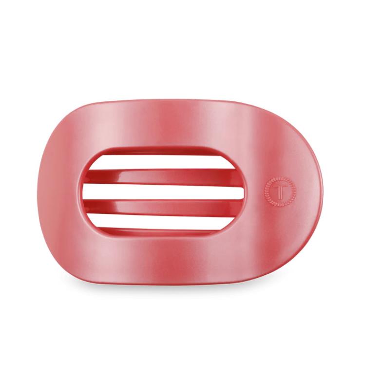 Teleties Flat Round Clip groß Calming Coral