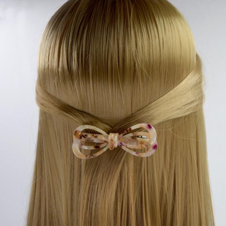 Helly Hair Hair Clip Schleife Marmor Hell