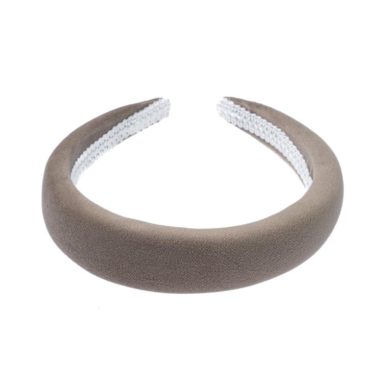 Dark Velvet Hairband Taupe