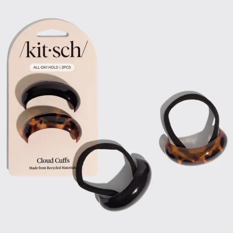 Kitsch  Cloud Cuffs  Black & Tort - Medium