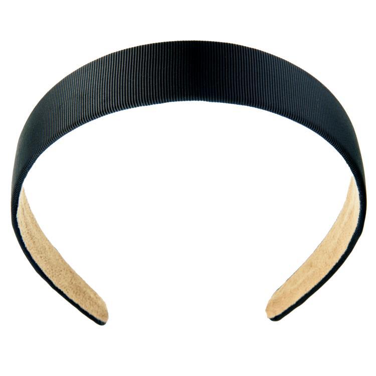 Bon Dep Hairband Ribbon wide Black