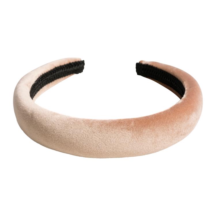 Dark Velvet Hairband Camel