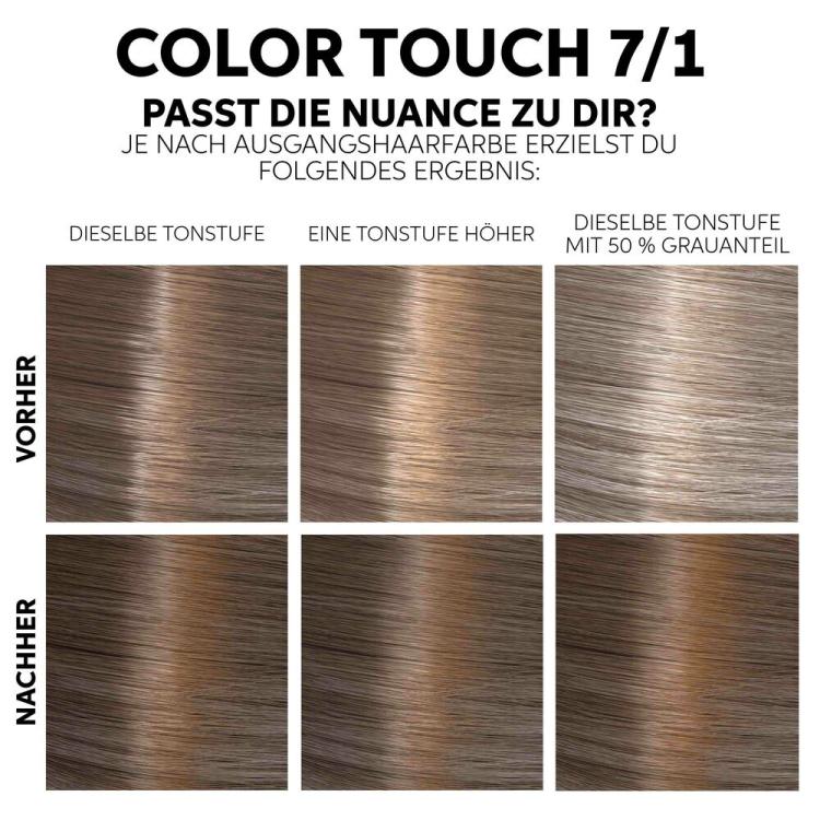 Wella Color Touch Fresh-Up-Kit Intensivtönung 7/1 Medium Ash Blonde