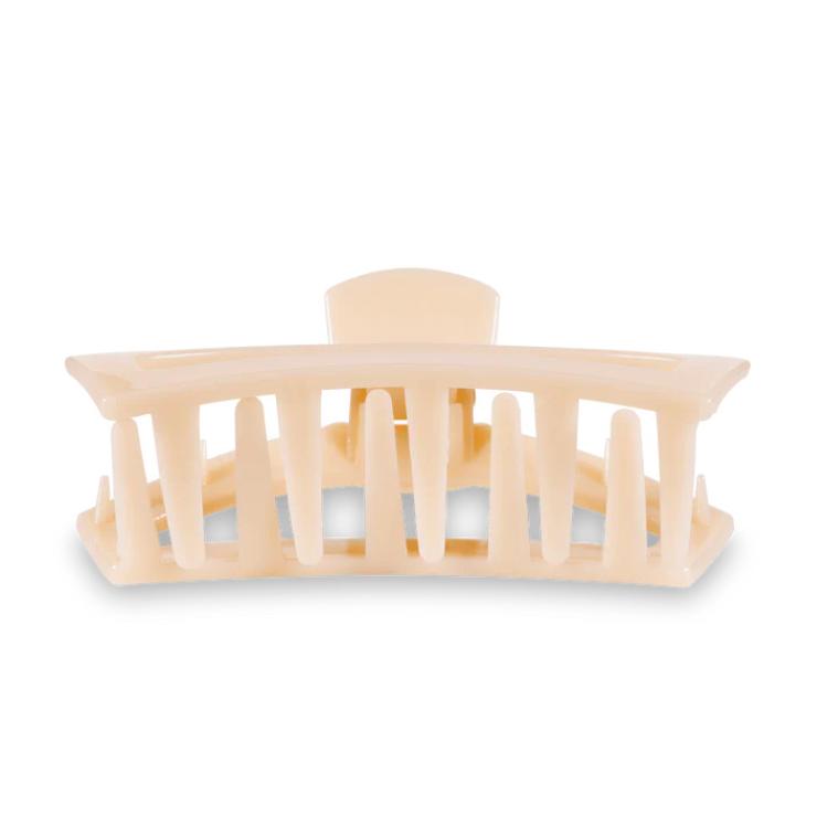 Teleties Open Hair Clip groß Almond Beige