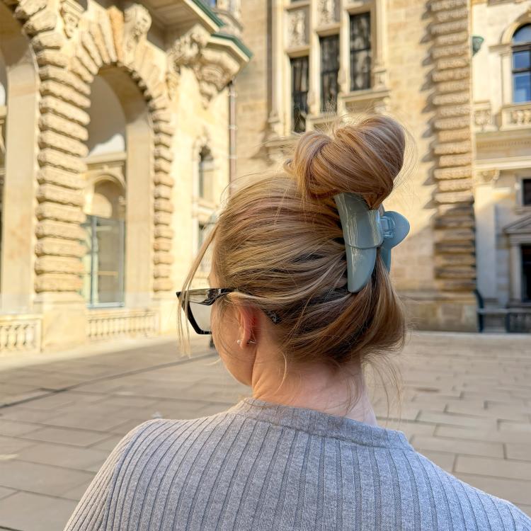 Helly Hair Haarklammer Emma rauchblau