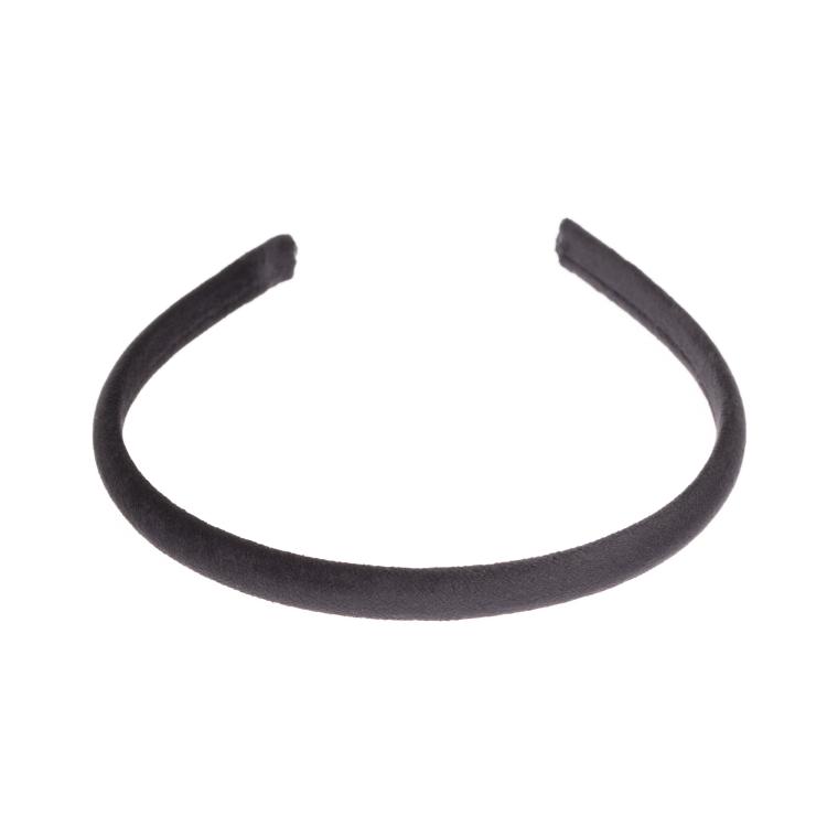 Dark Velvet Hairband Black schmal