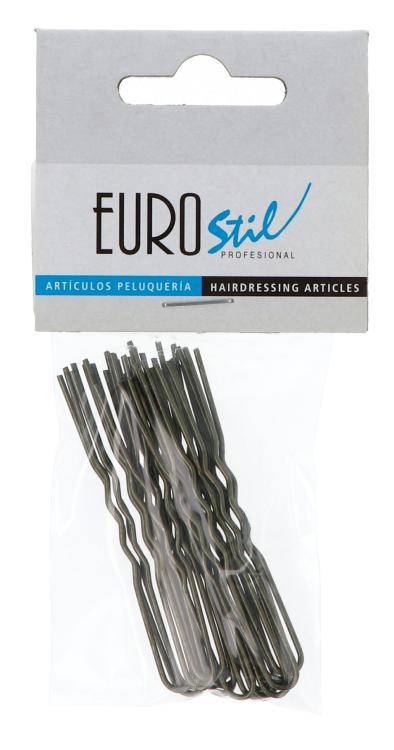 Eurostil Haarklammern nicht sichtbar 65 mm bronze