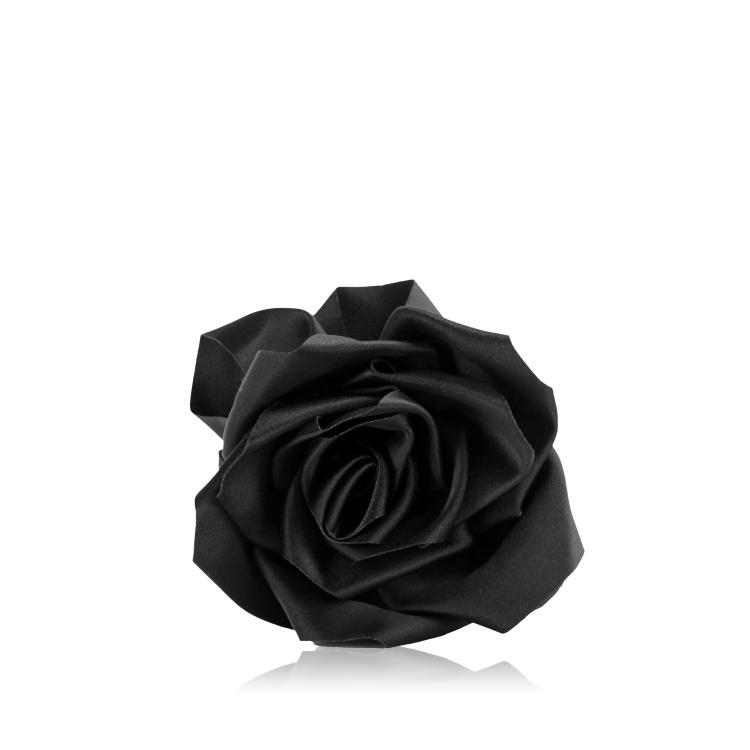 Solar Eclipse Rosen Haarklammer Satin schwarz