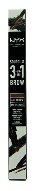 NYX Sourcils 3 in 1 Brow Pencil  Ash Brown