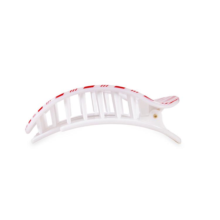 Teleties Flat Round Clip medium Candy Cane Crush