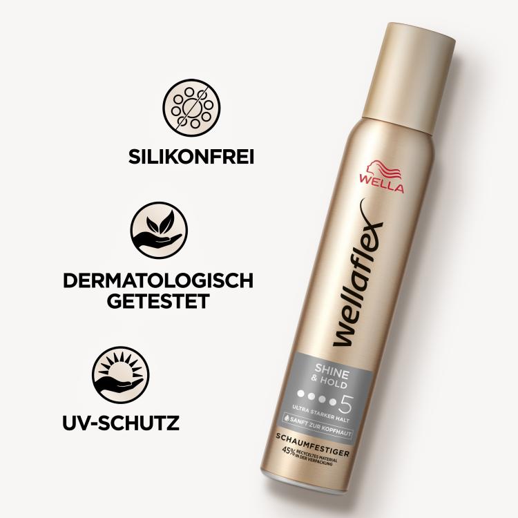 Wella Wellaflex Shine & Hold Schaumfestiger ultra stark