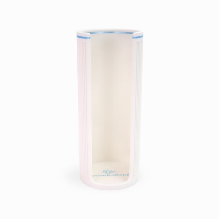 Wunderkopf Haargummi Organizer XXL weiß Rand hellblau