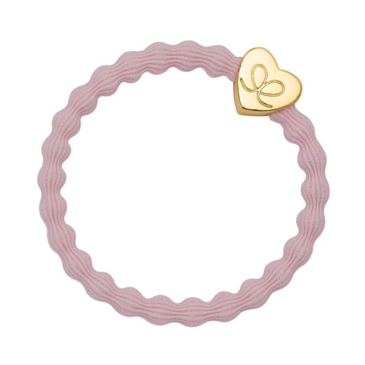 ByEloise London Gold Heart Soft Pink