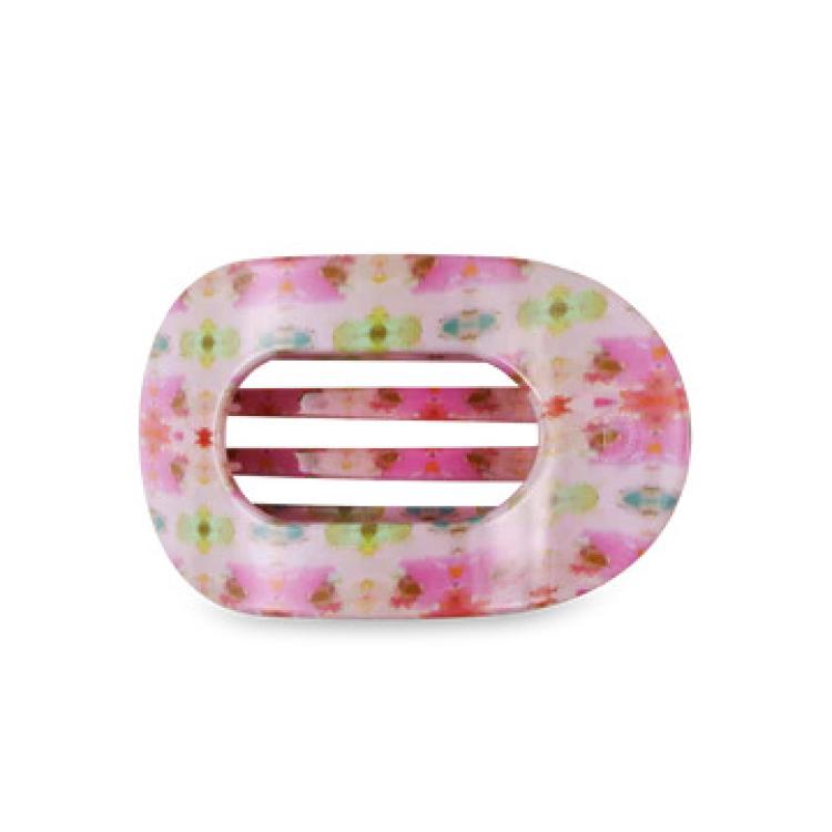 Teleties Flat Round Clip medium Laura Park Giverny