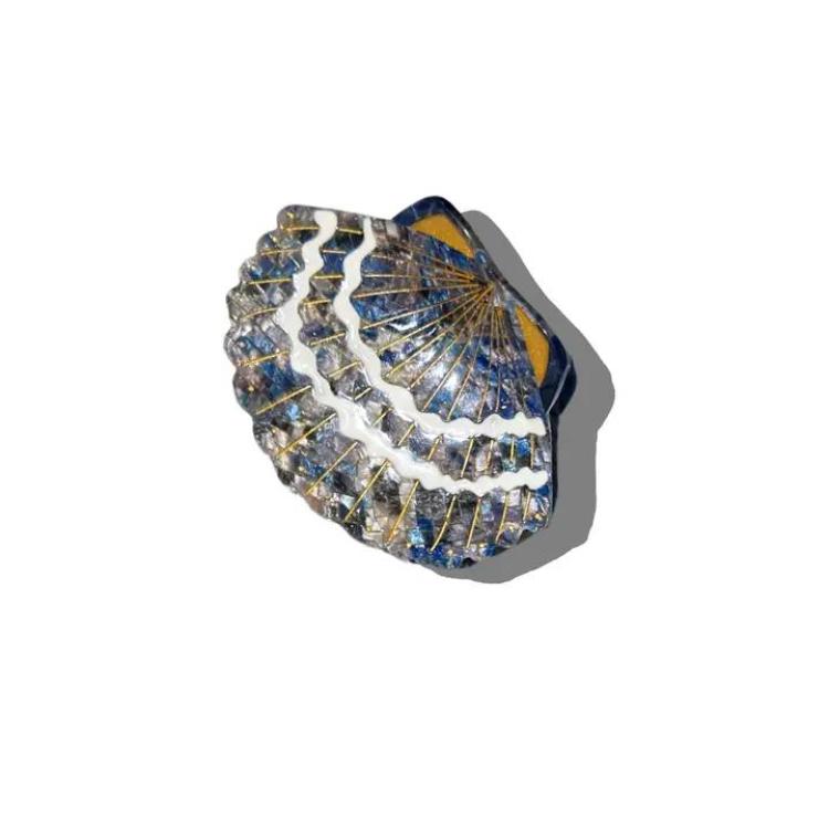 Solar Eclipse Muschel Austern Blue