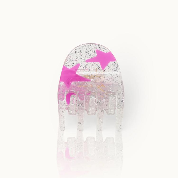 by Vivi Haarklammer Stern Silber Glitzer