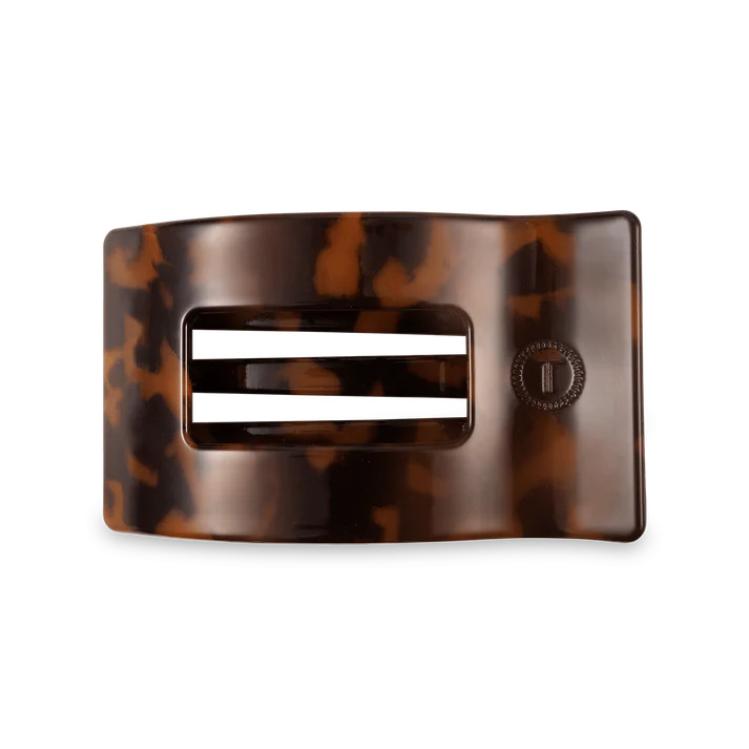 Teleties Medium Flat Rectangle Hair Clip Tortoise