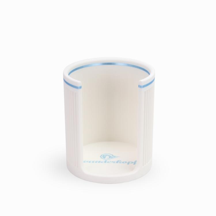 Wunderkopf Haargummi Organizer weiß Rand hellblau