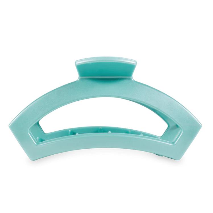 Teleties Open Hair Clip Totally Turquoise large