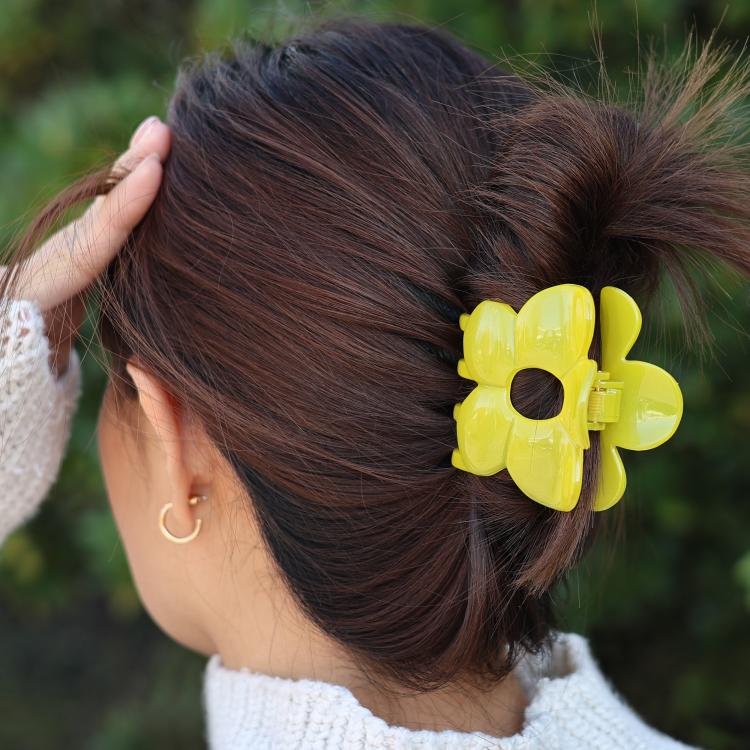 Helly Hair Haarklammer Bloom zitronengelb