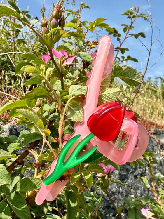 Helly Hair Haarklammer Tulpe rosa