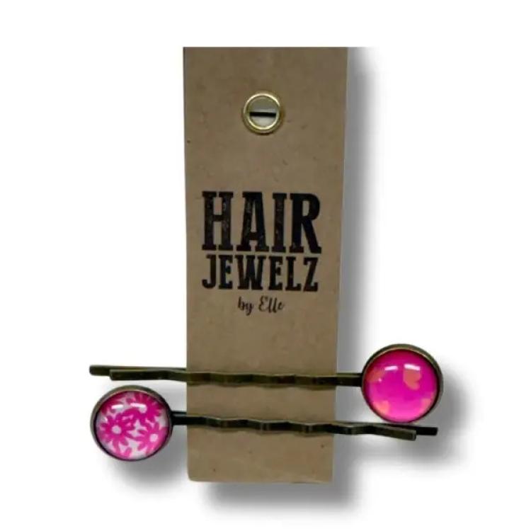 Hairjewelz by Elle Colourclip Slide Bubblegum Pink