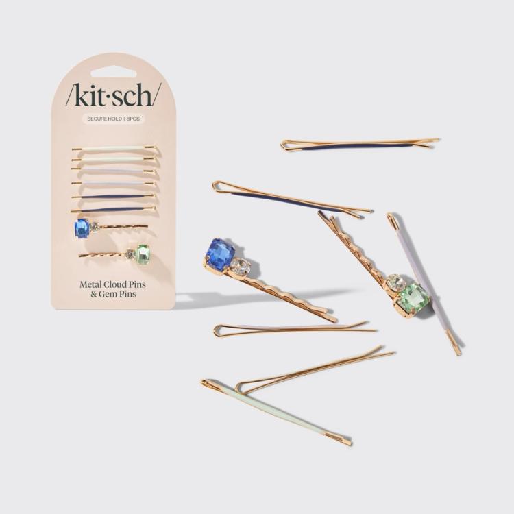 Kitsch Cloud & Gem Bobby Pins