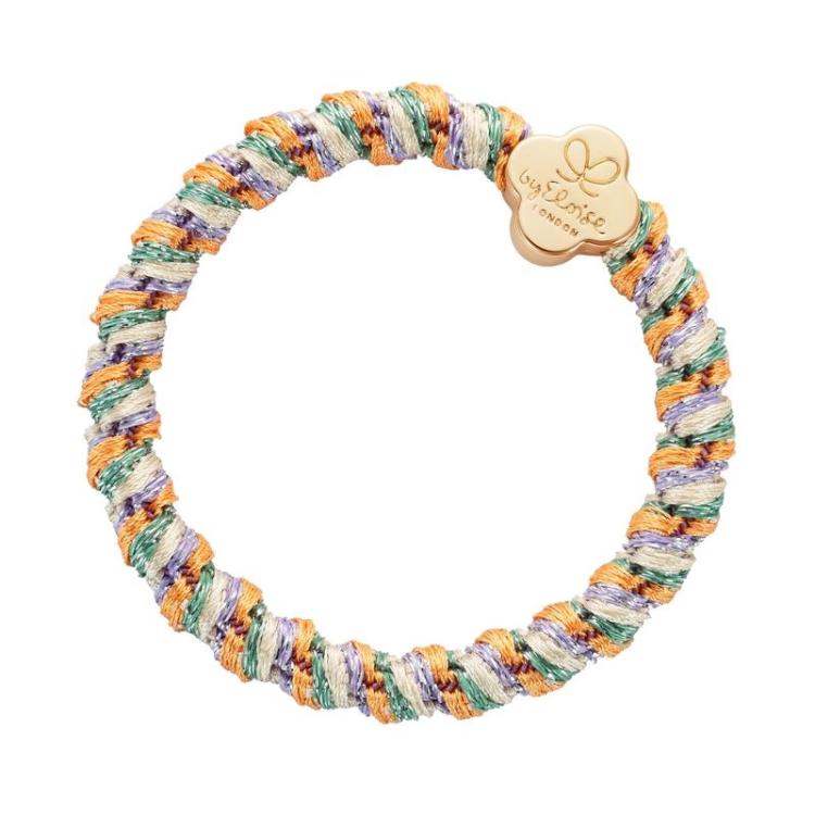 ByEloise London Gold Quatrefoil Woven Desert Bloom