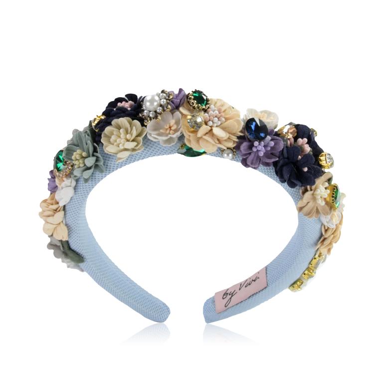 By Vivi Haarreif Blume Hell Blau