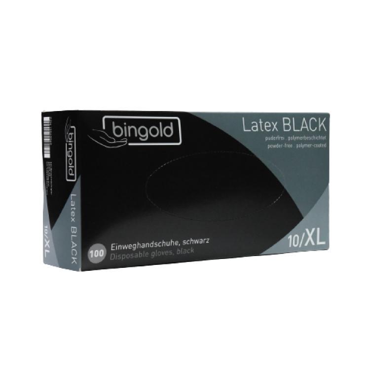 bingold Latex BLACK Einweghandschuhe Größe XL