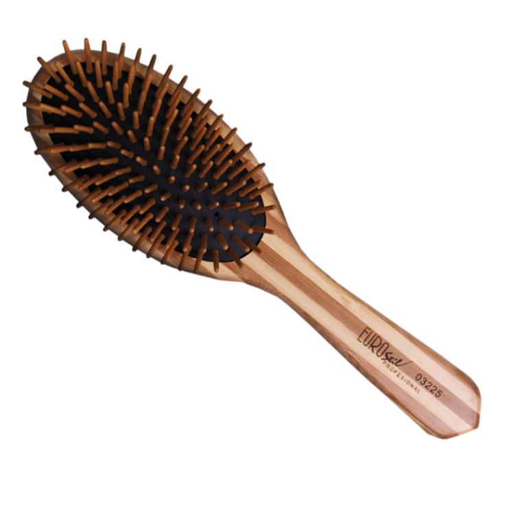Eurostil Natural Bambus Bürste Oval 22,6 cm