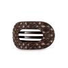 Teleties Flat Round Clip medium Truly Taupe Quilted