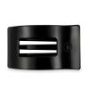 Teleties Large Flat Rectangle Hair Clip Jet Black