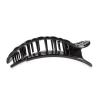 Teleties Flat Round Clip groß Jet Black Quilted