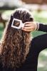 Teleties Medium Flat Square Hair Clip Toasted