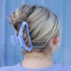 Teleties Open Hair Clip Blue Lagoon groß