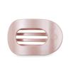 Teleties Flat Round Clip groß Pearly Pink