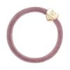 ByEloise Velvet Gold Heart Champagne Pink