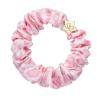 ByEloise Gold Star Silk Scrunchie Pink Leopard