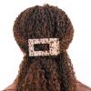 Teleties Medium Flat Rectangle Hair Clip Blonde Tortoise