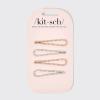 Kitsch Drop Bobby Pins aus Metall mit Strasssteinen