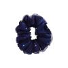 What a bun! Scrunchie Medium Satin Heart Navy Blue