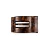 Teleties Small Flat Rectangle Hair Clip Tortiose